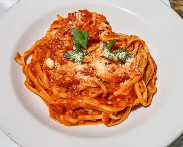 Linguine Pasta with Seafood Combination.